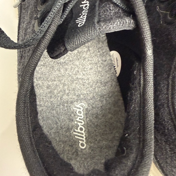 Allbirds Wool Piper WP2 Shoes Mens Size 11 Black Wool Lace Up Comfort Sneakers - Picture 6 of 11
